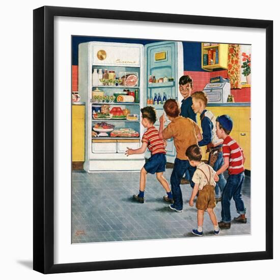 "Refrigerator Raid", February 19, 1955-Amos Sewell-Framed Giclee Print