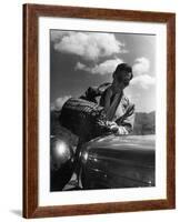 Refuelling by Basket-null-Framed Photographic Print