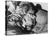 Refugee Babies Born During Flight WWII-Robert Hunt-Stretched Canvas