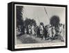 Refugee Sikhs March Toward the East Punjab-null-Framed Stretched Canvas