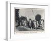 Refugee Sikhs March Toward the East Punjab-null-Framed Photographic Print