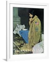 "Refugee Thanksgiving", November 27,1943-Norman Rockwell-Framed Giclee Print