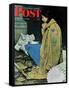 "Refugee Thanksgiving" Saturday Evening Post Cover, November 27,1943-Norman Rockwell-Framed Stretched Canvas