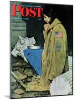 "Refugee Thanksgiving" Saturday Evening Post Cover, November 27,1943-Norman Rockwell-Mounted Giclee Print