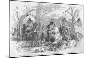 Refugees Driven from Southern Missouri into the Hands of General Sigel-Frank Leslie-Mounted Art Print