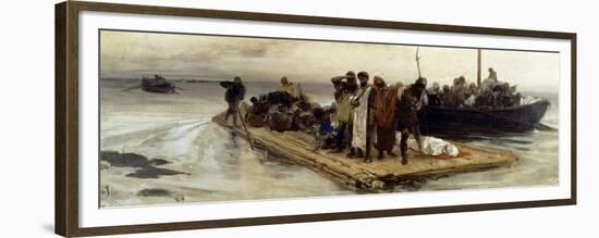 Refugees from Aquileia-Domenico Morelli-Framed Premium Giclee Print