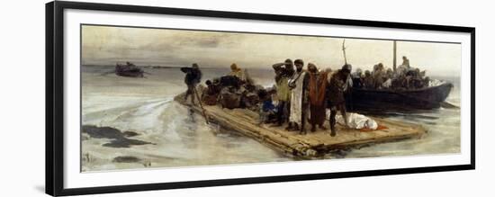 Refugees from Aquileia-Domenico Morelli-Framed Premium Giclee Print