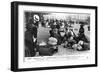 Refugees from the North Waiting for a Guide to Find Them Lodgings, Paris, World War I, 1914-1918-null-Framed Giclee Print