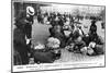 Refugees from the North Waiting for a Guide to Find Them Lodgings, Paris, World War I, 1914-1918-null-Mounted Giclee Print