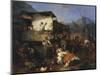 Refugees from Village Fire, 1851-Domenico Induno-Mounted Premium Giclee Print