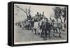 Refugees Leave East Punjab to Head to India-null-Framed Stretched Canvas