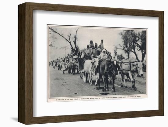 Refugees Leave East Punjab to Head to India-null-Framed Photographic Print