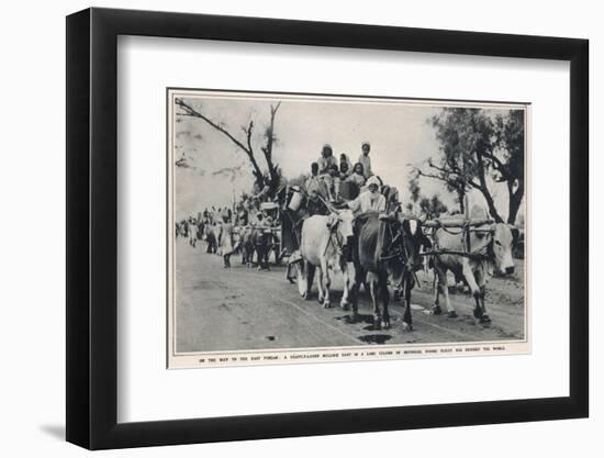 Refugees Leave East Punjab to Head to India-null-Framed Photographic Print