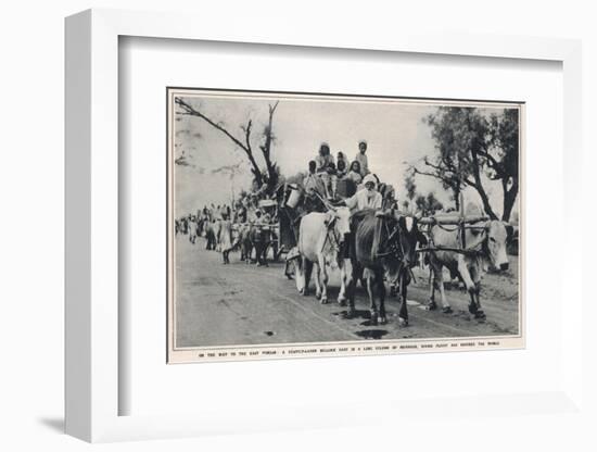Refugees Leave East Punjab to Head to India-null-Framed Photographic Print