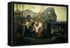 Refugees of Parga, 1826-1831-Francesco Hayez-Framed Stretched Canvas