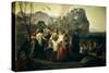 Refugees of Parga, 1826-1831-Francesco Hayez-Stretched Canvas