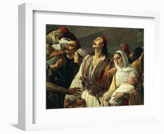 Refugees of Parga, 1826-1831-Francesco Hayez-Framed Giclee Print