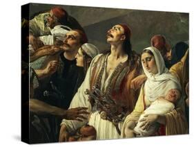 Refugees of Parga, 1826-1831-Francesco Hayez-Stretched Canvas