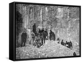 Refugess, Belleville Heights, During the Bombardment of Verdun, France, World War I, 1916-null-Framed Stretched Canvas