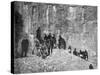 Refugess, Belleville Heights, During the Bombardment of Verdun, France, World War I, 1916-null-Stretched Canvas