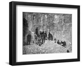 Refugess, Belleville Heights, During the Bombardment of Verdun, France, World War I, 1916-null-Framed Giclee Print