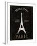 Refurbished Eiffel Tower-Wild Apple Portfolio-Framed Art Print