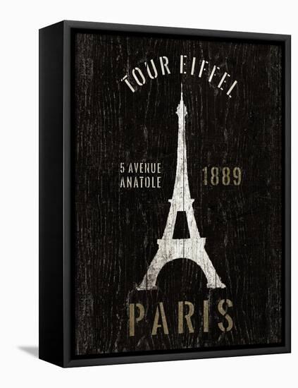 Refurbished Eiffel Tower-Wild Apple Portfolio-Framed Stretched Canvas