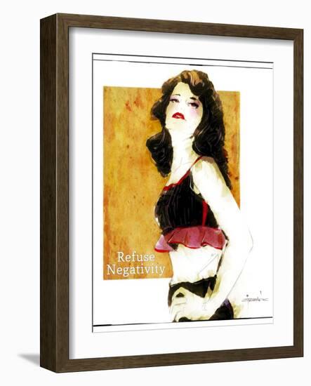 Refuse Negativity-null-Framed Giclee Print