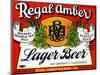 Regal-Amber Lager Beer-null-Mounted Art Print