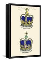 Regalia of England - Crowns-Hugh Clark-Framed Stretched Canvas