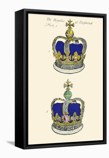 Regalia of England - Crowns-Hugh Clark-Framed Stretched Canvas