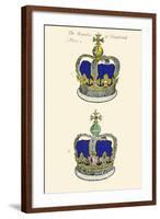 Regalia of England - Crowns-Hugh Clark-Framed Art Print