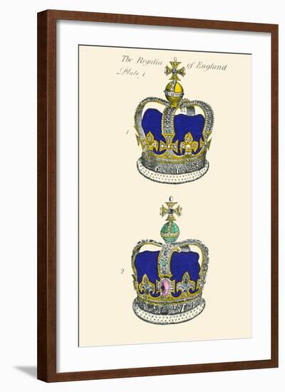 Regalia of England - Crowns-Hugh Clark-Framed Art Print