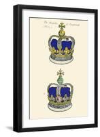 Regalia of England - Crowns-Hugh Clark-Framed Art Print