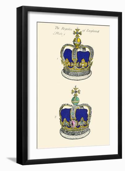 Regalia of England - Crowns-Hugh Clark-Framed Art Print