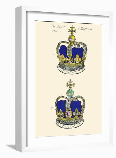 Regalia of England - Crowns-Hugh Clark-Framed Art Print