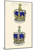 Regalia of England - Crowns-Hugh Clark-Mounted Art Print