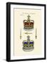 Regalia of England - Crowns-Hugh Clark-Framed Art Print