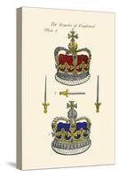 Regalia of England - Crowns-Hugh Clark-Stretched Canvas