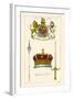 Regalia of Scotland - Arms, Staff, Sword and Crown-Hugh Clark-Framed Art Print