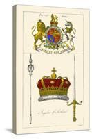 Regalia of Scotland - Arms, Staff, Sword and Crown-Hugh Clark-Stretched Canvas