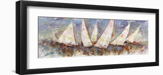 Regata al mattino-Luigi Florio-Framed Art Print