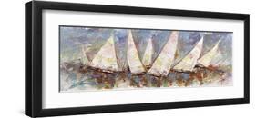 Regata al mattino-Luigi Florio-Framed Art Print