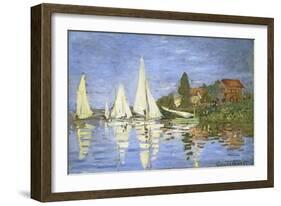 Regates a Argenteuil-Claude Monet-Framed Giclee Print