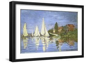 Regates a Argenteuil-Claude Monet-Framed Giclee Print