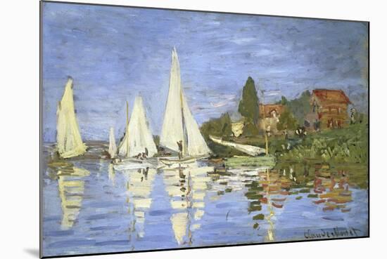 Regates a Argenteuil-Claude Monet-Mounted Giclee Print