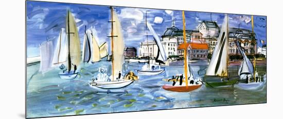 Regates Dans le Port de Trouville-Raoul Dufy-Mounted Art Print