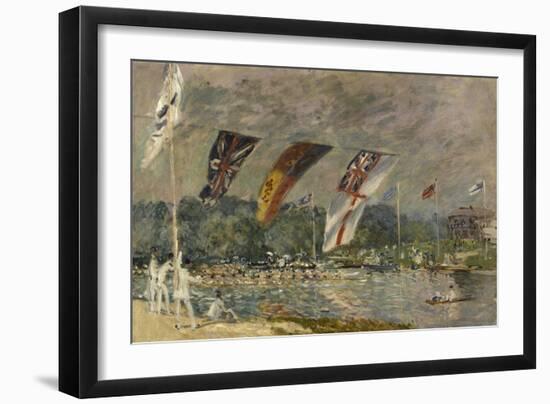 Regatta a Molesey, c.1874-Alfred Sisley-Framed Giclee Print