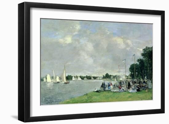 Regatta at Argenteuil, 1866-Eugène Boudin-Framed Giclee Print