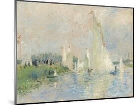 Regatta at Argenteuil, 1874-Pierre-Auguste Renoir-Mounted Premium Giclee Print